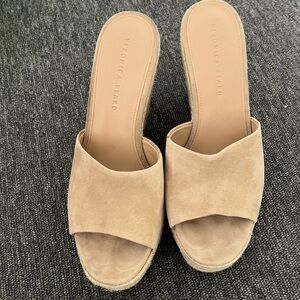 Veronica Beard Dali Suede Espadrille Wedge Sandals